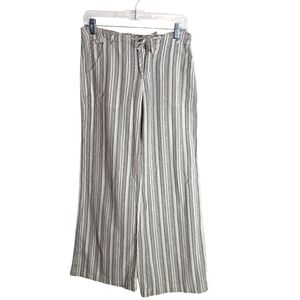 Just Living -Striped Wide-Leg Pants - Small